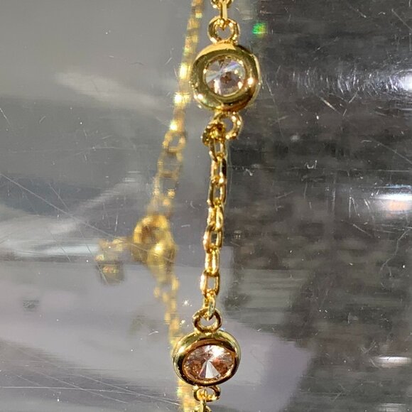 JaxKelly Champagne Gemstone Delicate Bracelet - Picture 3 of 3